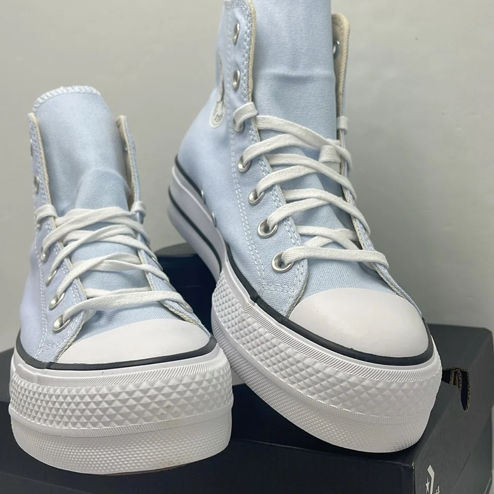 Converse WMNS Platform Sneakers A10644F CTAS LIFT. HI BLUE SUPERMOON/NATURAL IVR